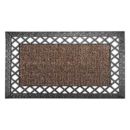 Grassworx Grassworx 6564777 30 x 18 in. French Quarter Style Astroturf Rubber Doormat; Sandbar 6564777